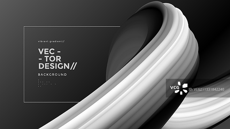 创意设计3D流动形状液体波浪图片素材