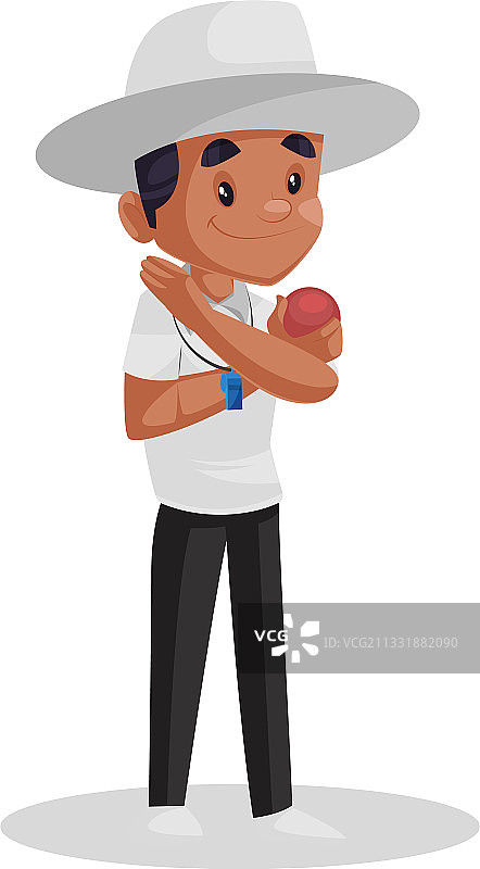 板球裁判卡通图片素材