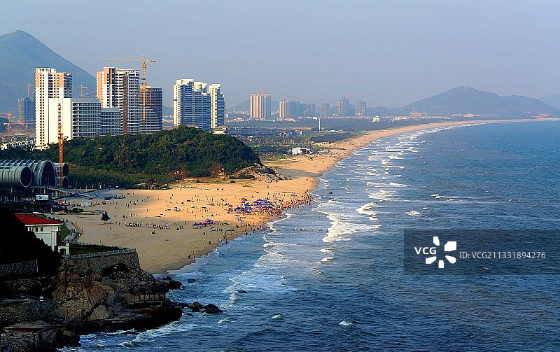 广东省阳江市闸坡海景风光。图片素材