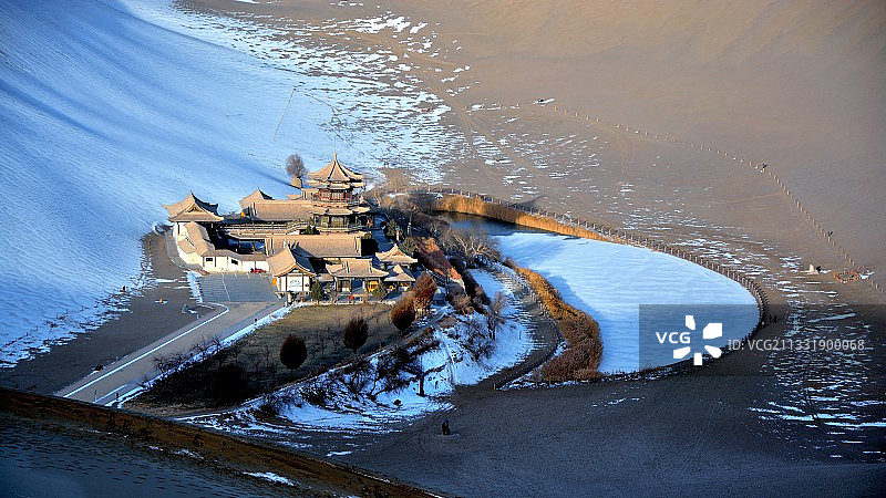 敦煌月牙泉图片素材