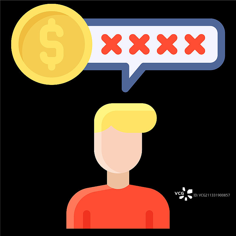 债务结算图标（破产相关）图片素材