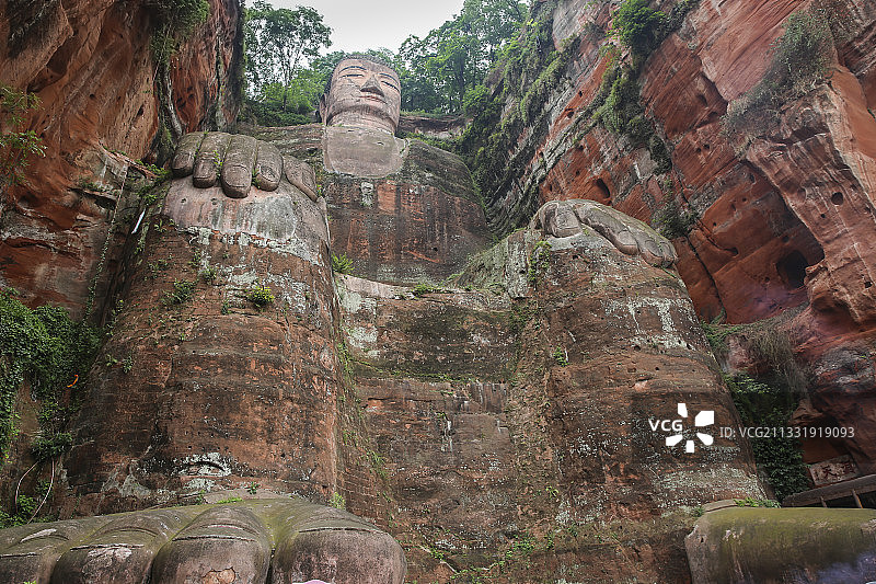 乐山,乐山大佛,佛教,四川省图片素材