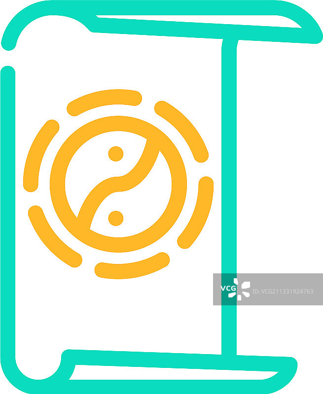 瑜伽放松彩色图标图片素材