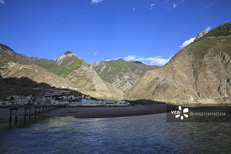 西藏,林芝,朗县,雅鲁藏布江图片素材