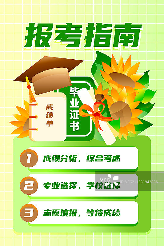 报考指南海报图片素材