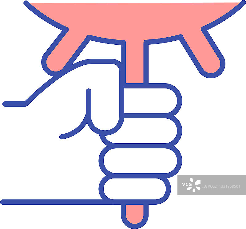 手工挤奶RGB彩色图标图片素材