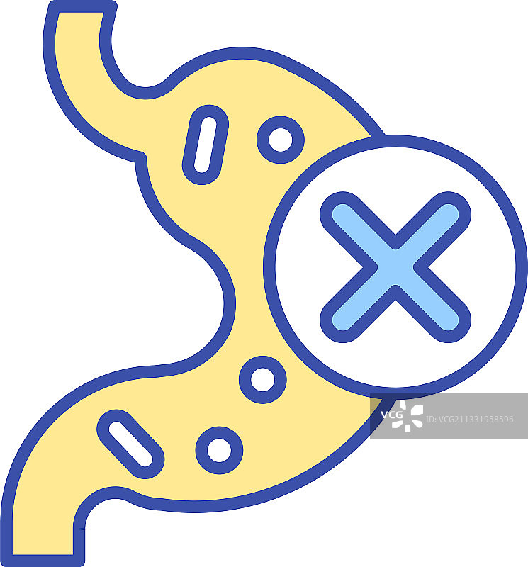 乳糖不耐症RGB颜色图标图片素材
