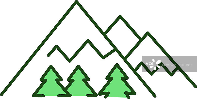 山区RGB颜色图标图片素材