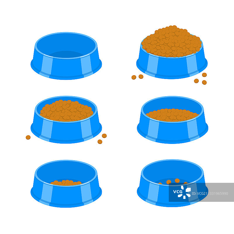 宠物塑料空碗（狗或猫粮）图片素材