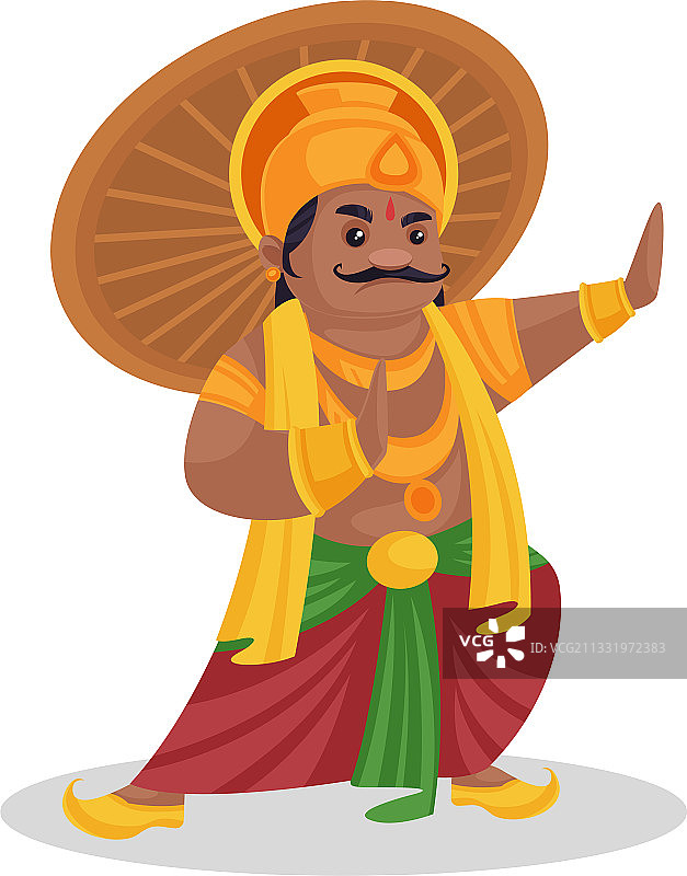 马哈巴利国王卡通图片素材