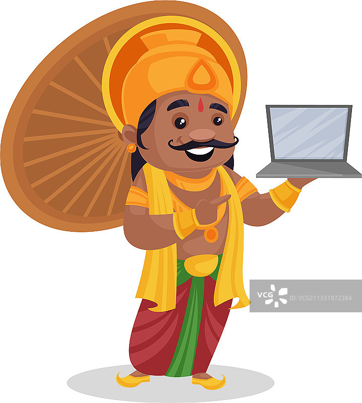 马哈巴利国王卡通图片素材