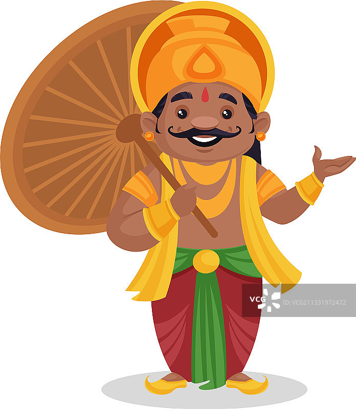 马哈巴利国王卡通图片素材