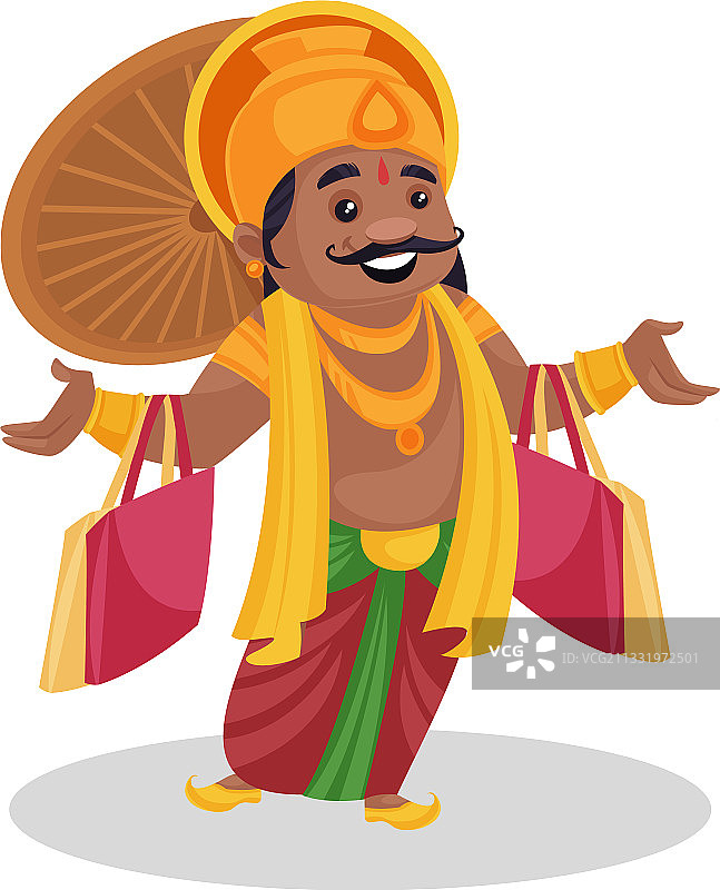 马哈巴利国王卡通图片素材