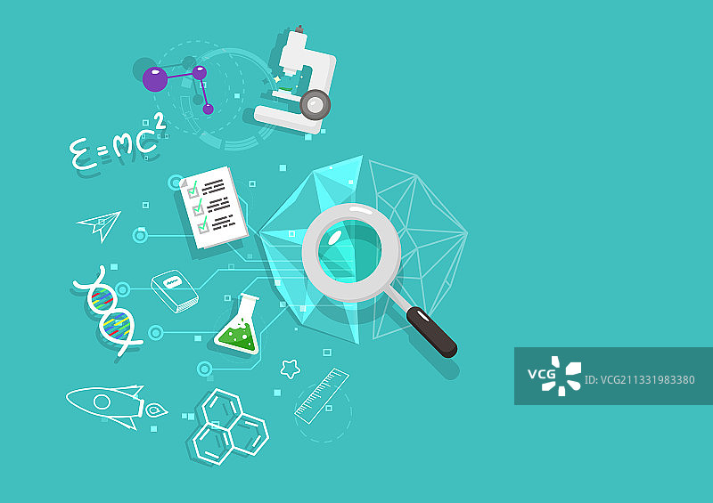 右脑思维导图逻辑科学图片素材