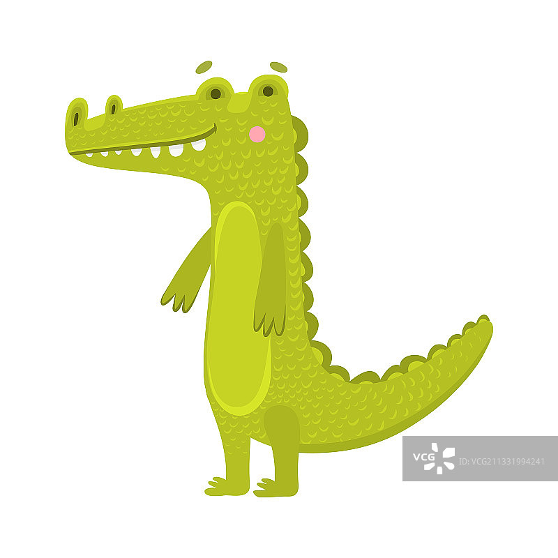 儿童玩具扁平鳄鱼图片素材