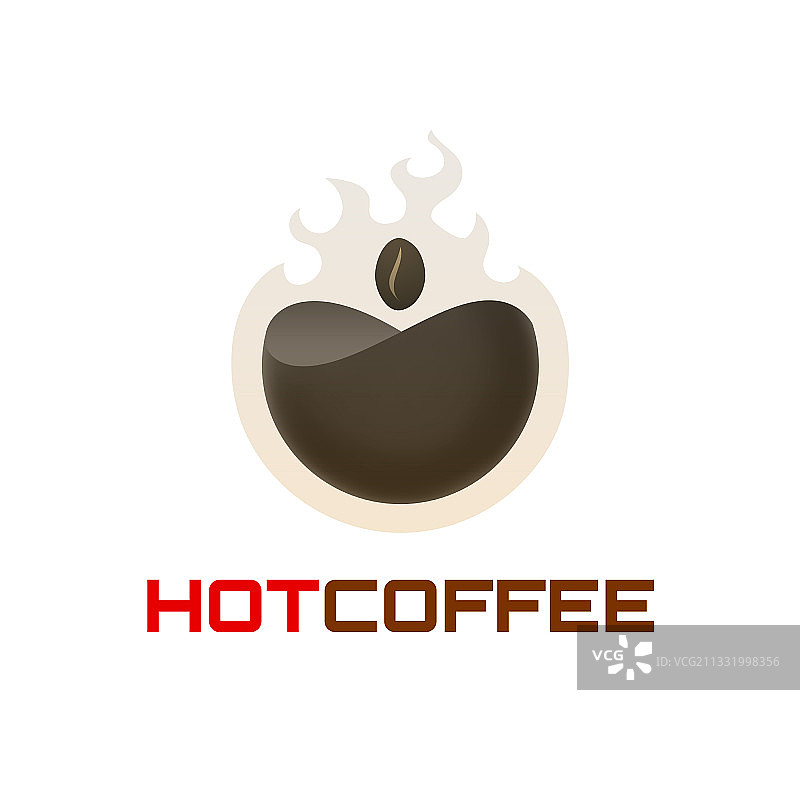 热咖啡Logo模板图片素材