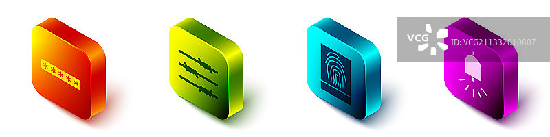 2.5D密码保护带刺铁丝网素材图片素材