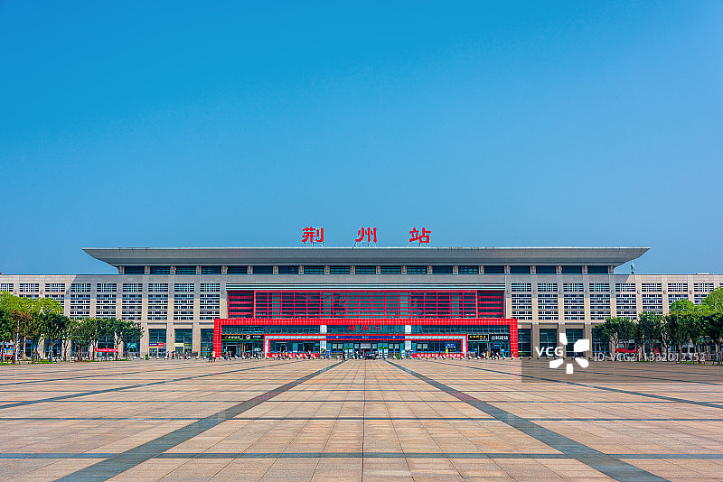 中国湖北荆州站站前广场图片素材