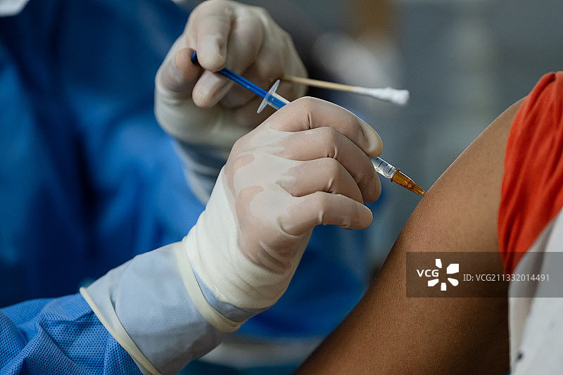 新冠疫苗接种图片素材