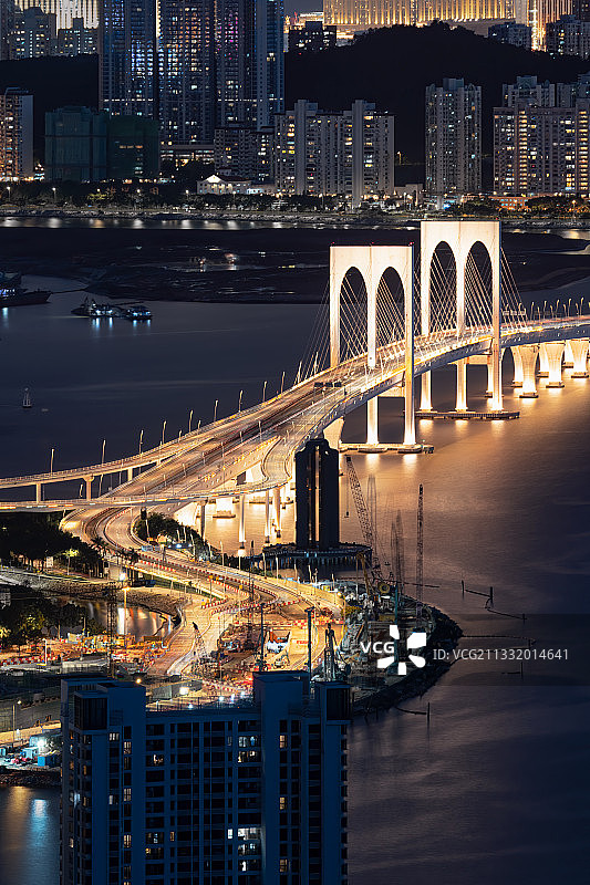 澳门西湾大桥图片素材