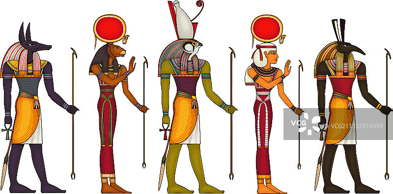 埃及古代宗教符号图标图片素材