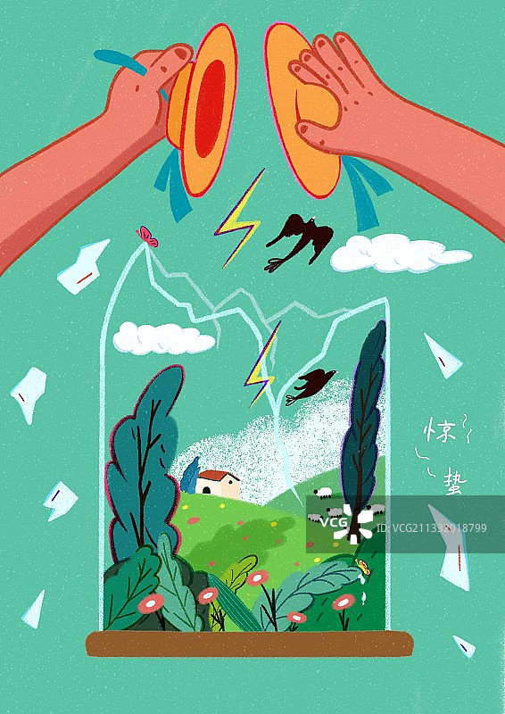二十四节气之惊蛰图片素材