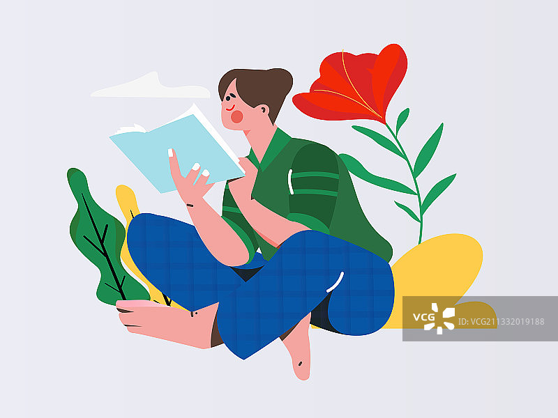 社交聊天的男女扁平矢量概念运营插画图片素材