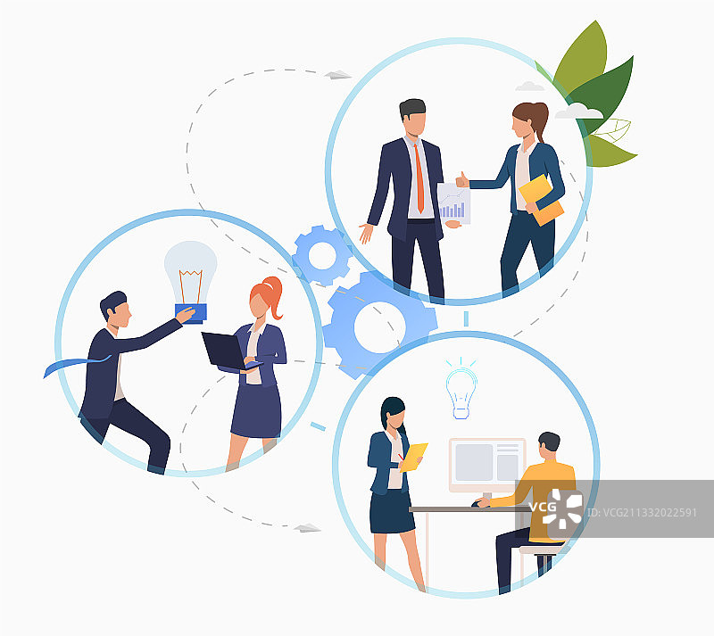 创业中的商务人士图片素材