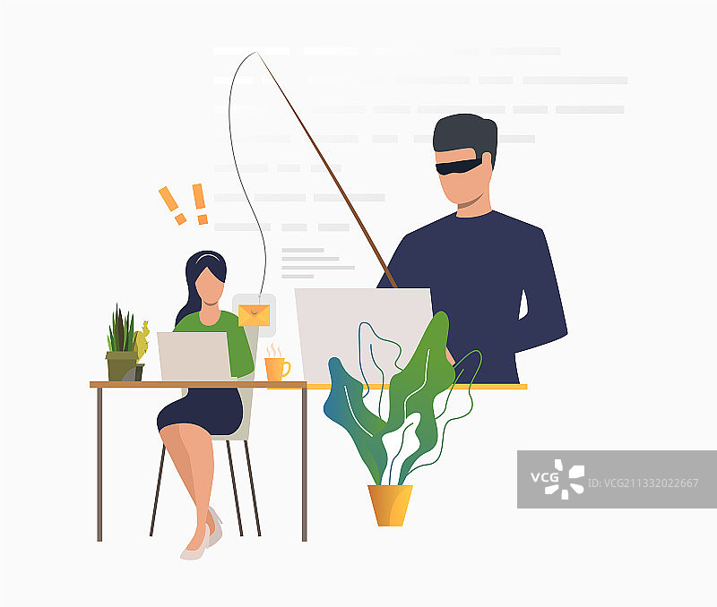 网络罪犯入侵电子邮件服务器图片素材