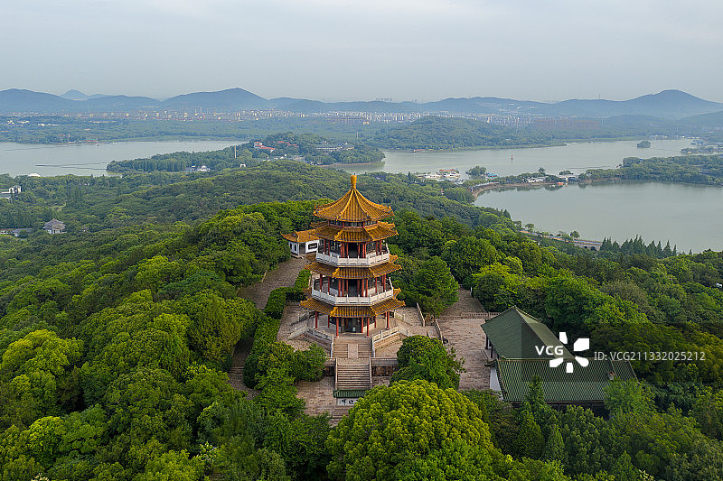 无锡太湖鼋头渚鹿鼎山舒天阁图片素材