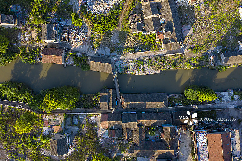 传统古镇横沔老街拆迁进行时图片素材