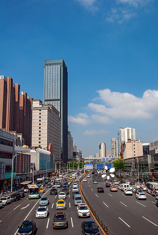 武汉市汉口解放大道图片素材