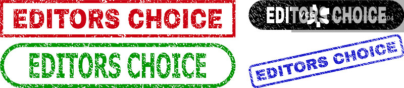 编辑推荐矩形印章（做旧风格）图片素材