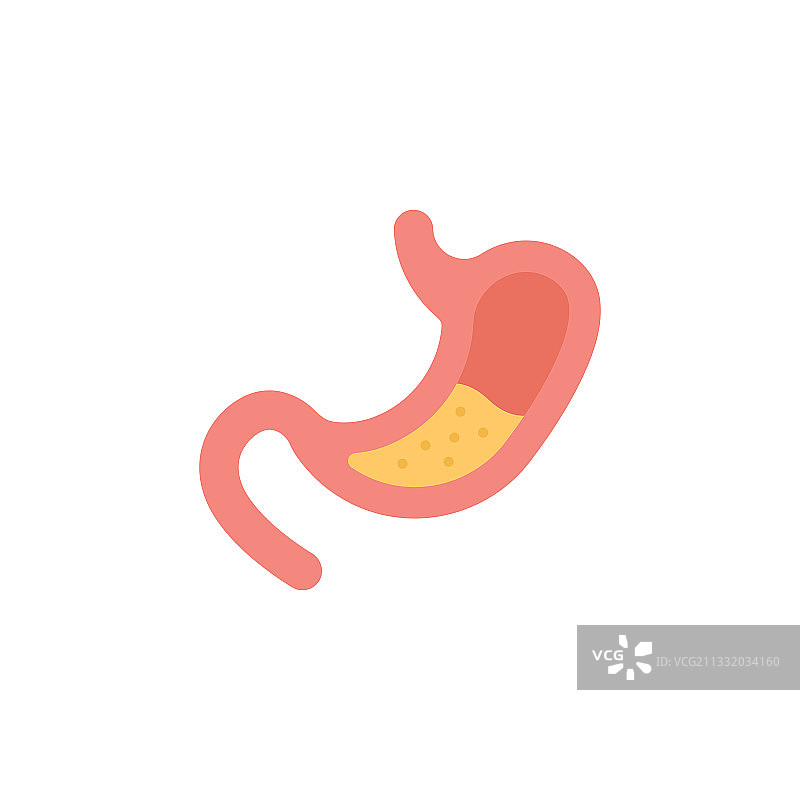 人类胃和胃肠系统图标图片素材