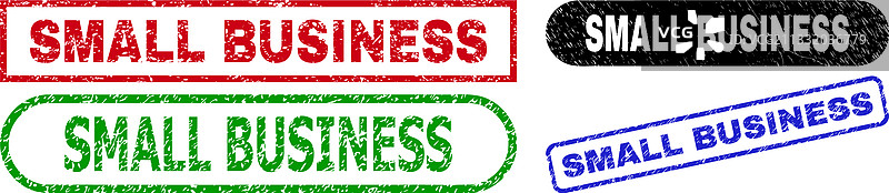 使用纹理效果的小型企业矩形水印图片素材