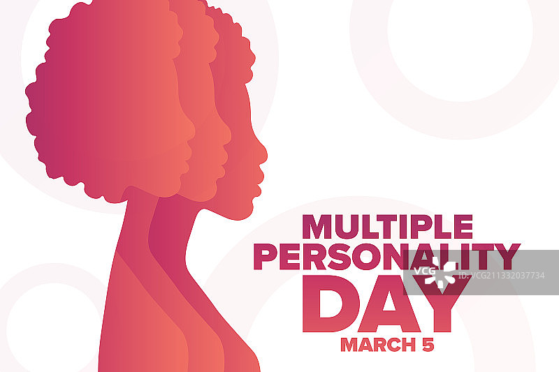 全国多重人格日3月5日图片素材