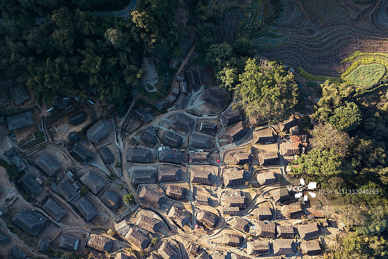 翁丁航拍图片素材