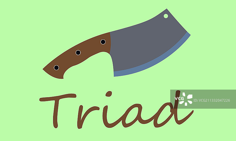 китайский кухонный топорик图片素材