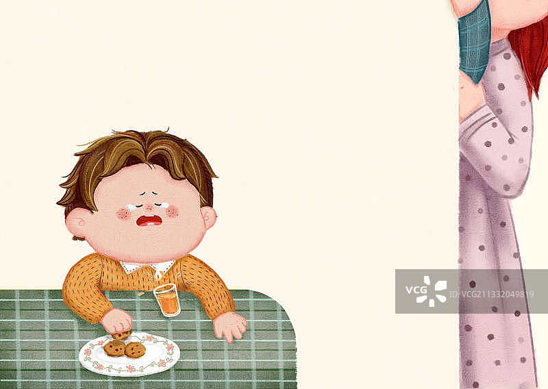 啵啵有时候会哭闹图片素材