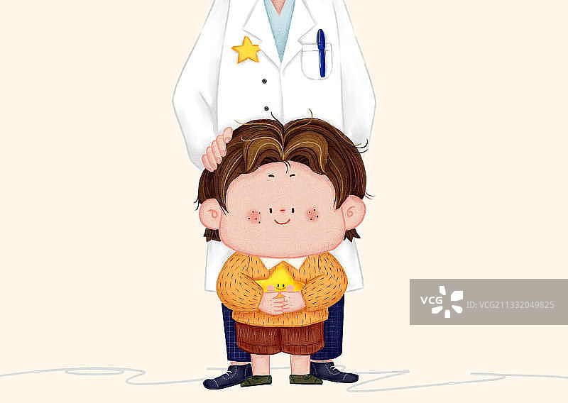 啵啵喜欢医生阿姨图片素材