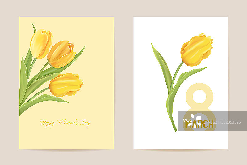 3月8日妇女节假日卡片春季花卉图片素材