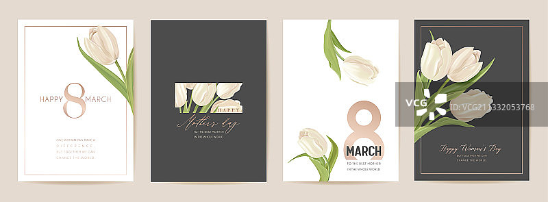 3月8日妇女节假日卡片春季花卉图片素材