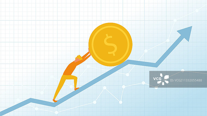 股市上涨概念图片素材