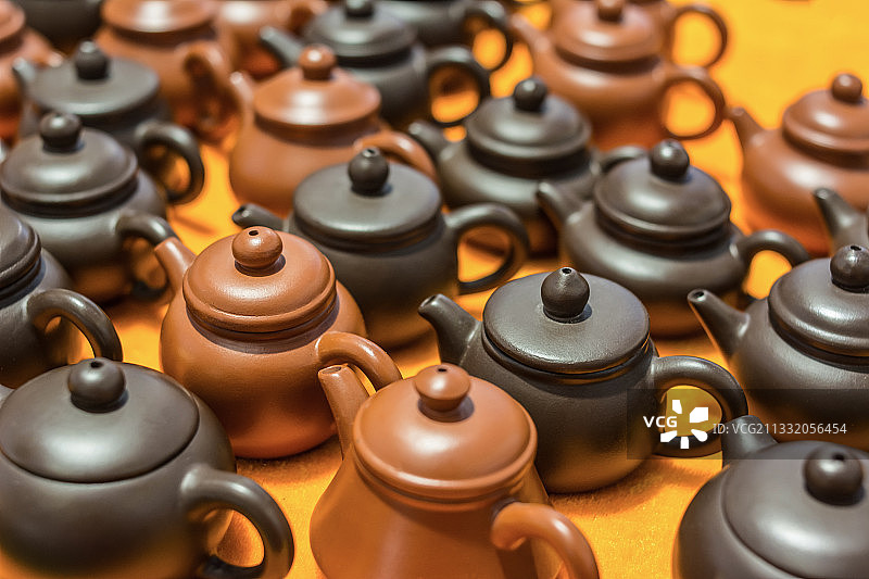 中国宜兴紫砂壶图片素材