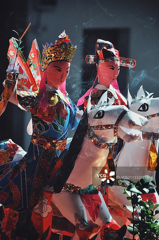 莆田东山祖祠 纸扎 灯笼图片素材