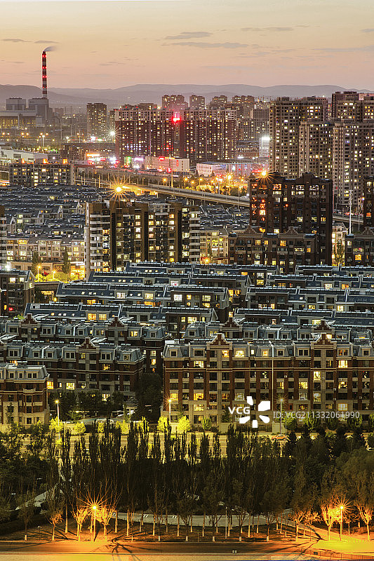 万家灯火图片素材