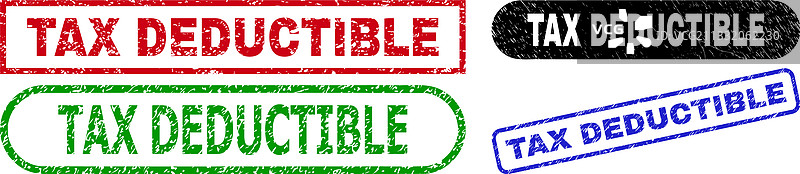 使用做旧效果的税收减免矩形水印图片素材