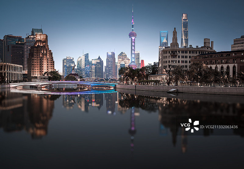 上海苏州河畔图片素材