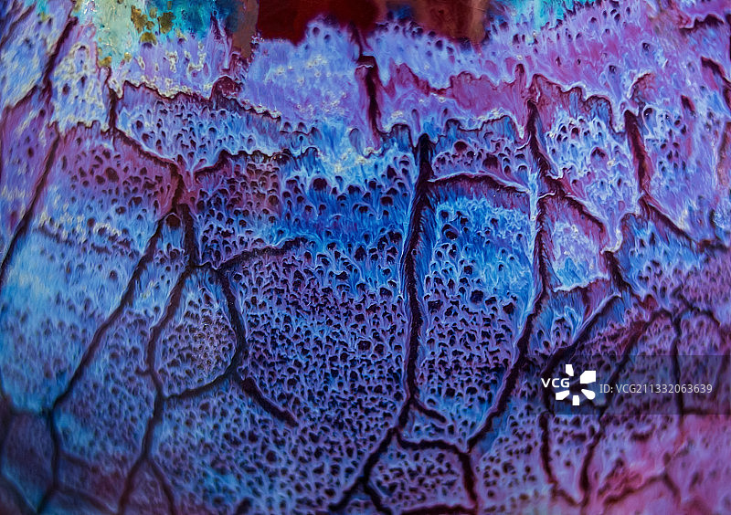 钧瓷釉色窑变艺术效果纹理图片素材