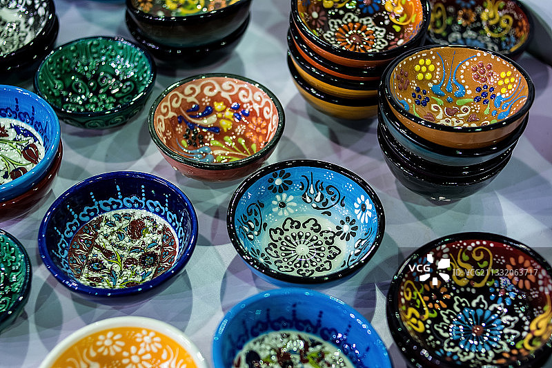 土耳其陶瓷碗图片素材